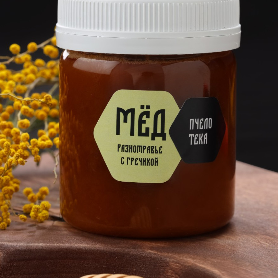 Мёд цветочный с гречихой, 250 гр.